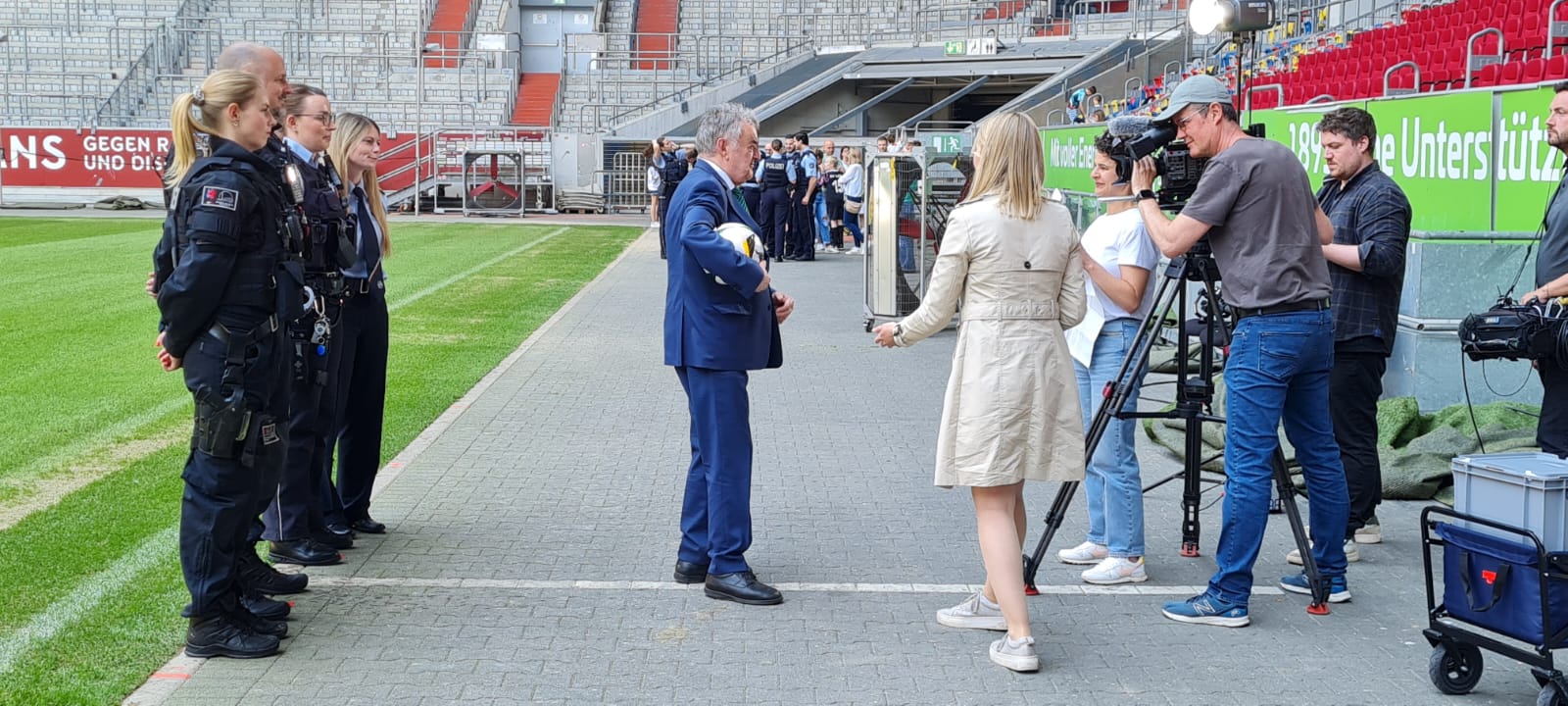 Dreharbeiten für Social-Media Clips für die EM 24
