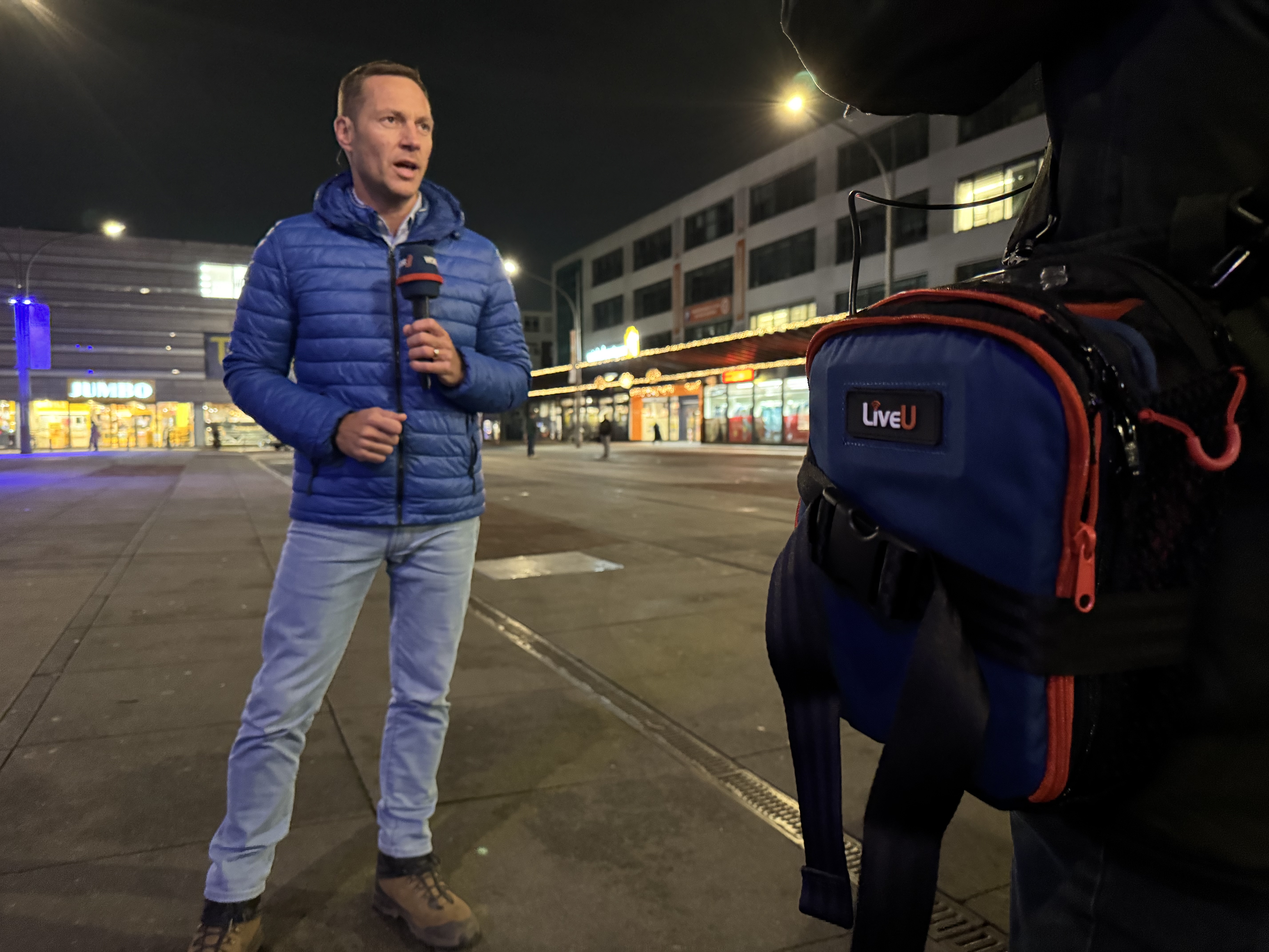 Mit der LiveU in Amsterdam