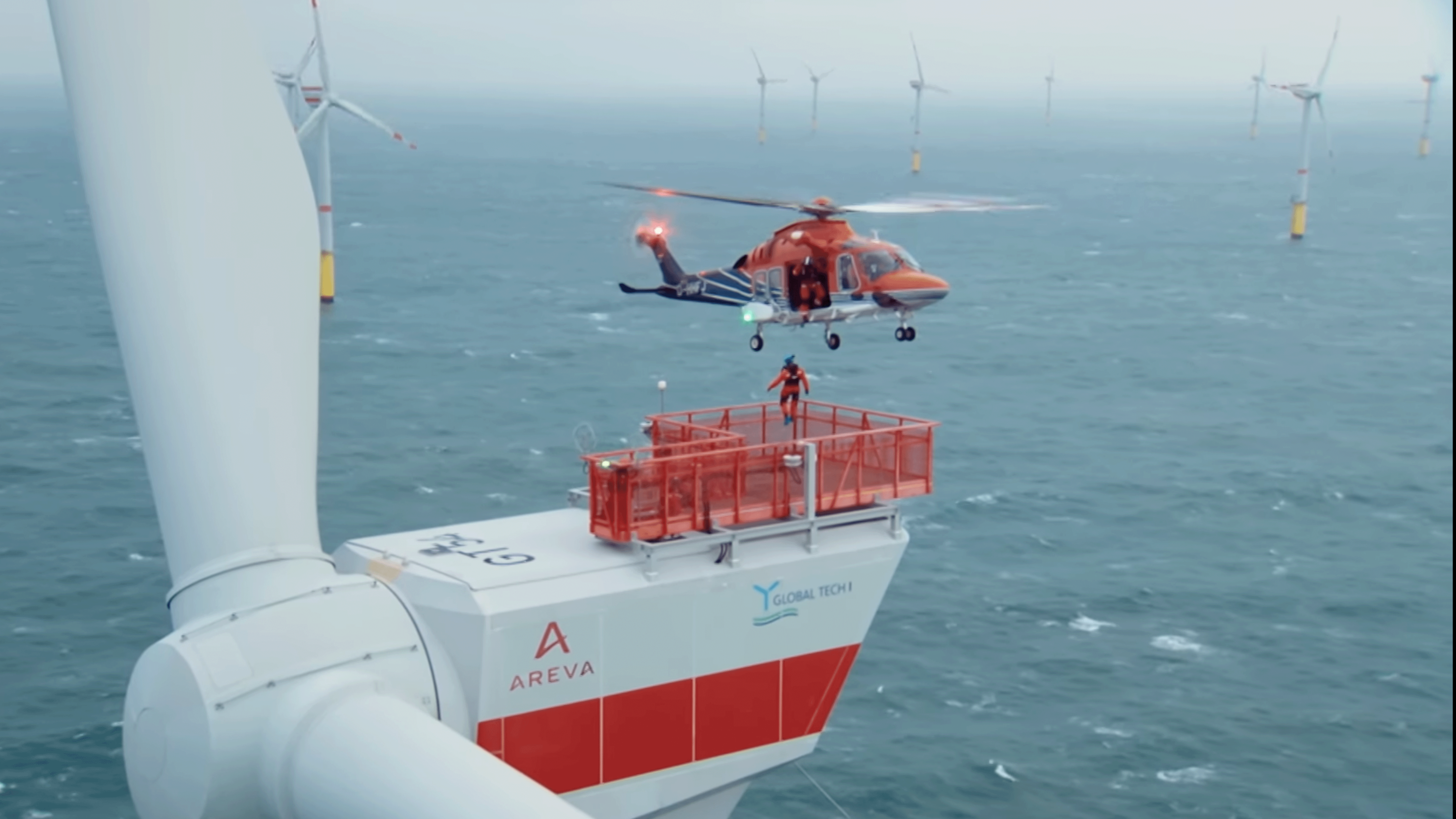 Die Wartung einer Windkraftanlage